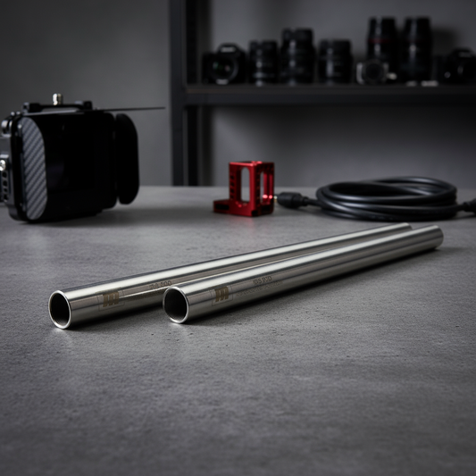 Redrock Micro 9" 15mm Iris Rods in professional cinema setting