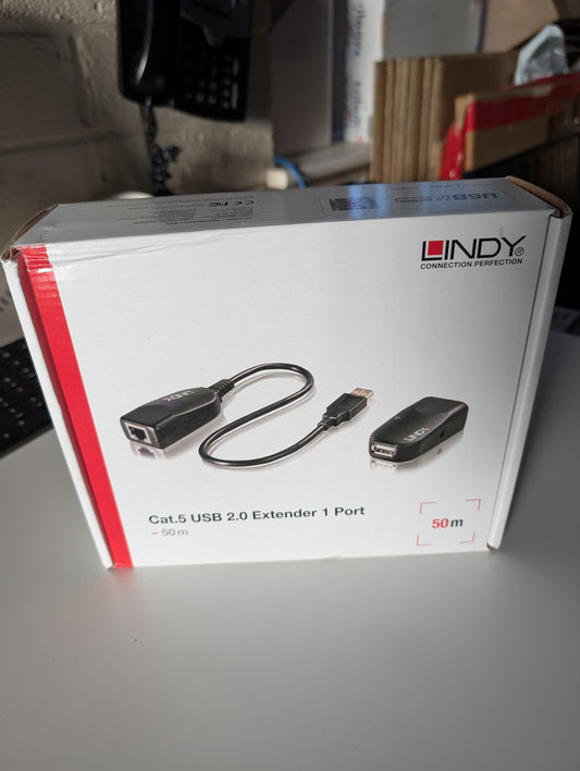 Lindy Cat.5 USB 2.0 Extender 50m, 1 Port